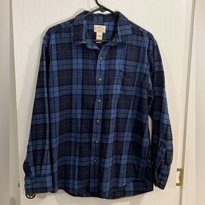 Blue Mountain- Classic Plaid Flannel button up shirt